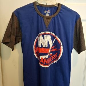 New York Islander Majestic Distress Logo Youth Tee